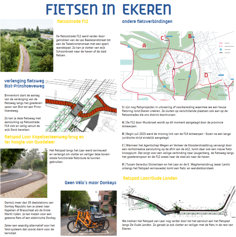 informatie fietsen in Ekeren